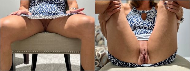 mature wife no panties
