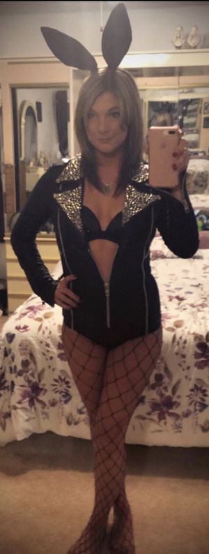 Wife ready for the party.