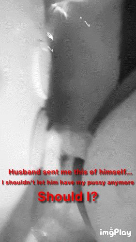 Husband desperate for pleasure