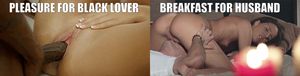the pleasure of your black lover gives the breakfast for your husband