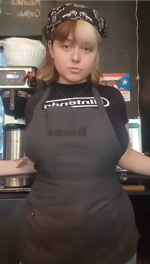 Cute thick barista