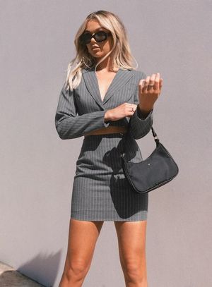 Patty's Pinstripe Grey Business Suit
