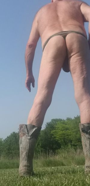 Me in my thong on hike