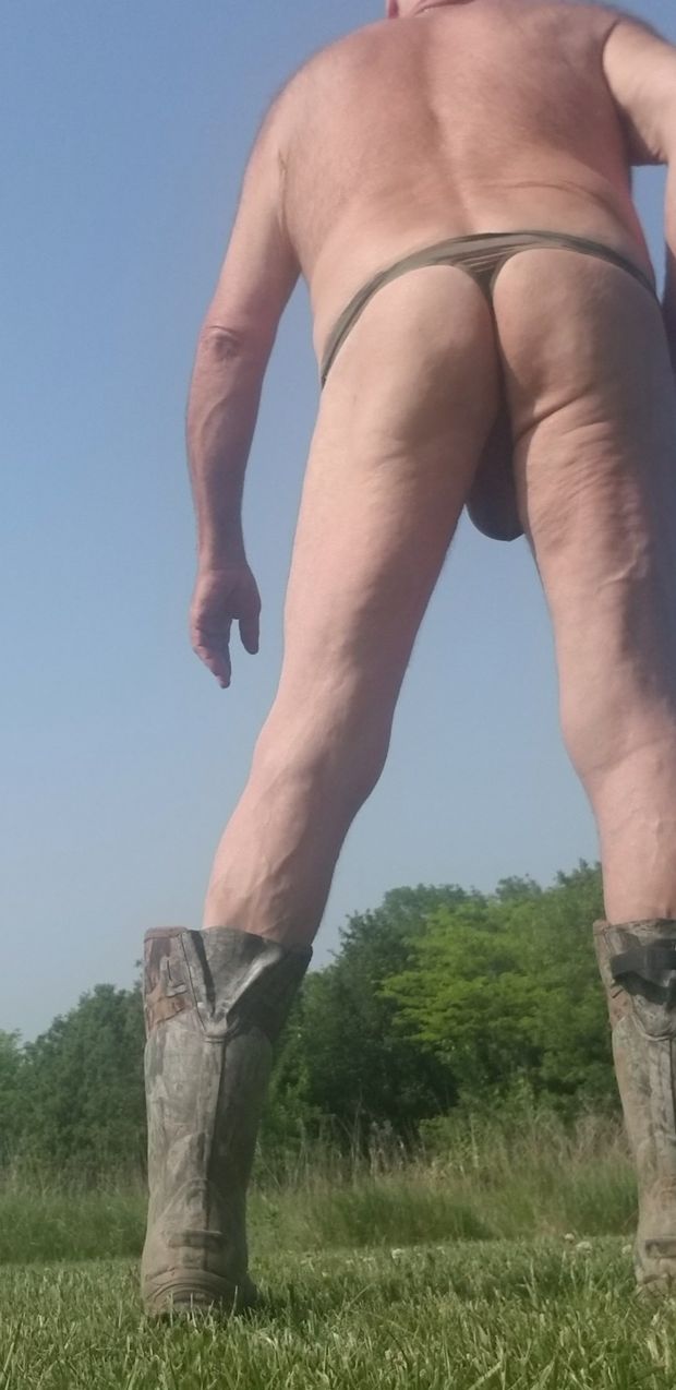 Hiking public land in my thong