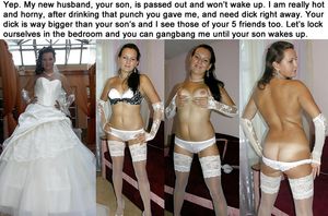 Bride about to get gangbanged by father in law and friends