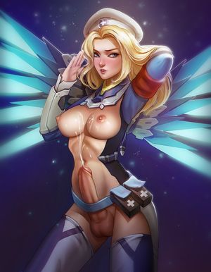 Futa with a big exploding cock