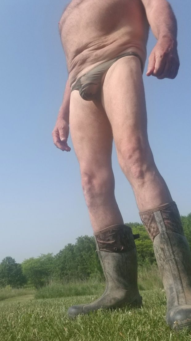 My bulging thong hiking