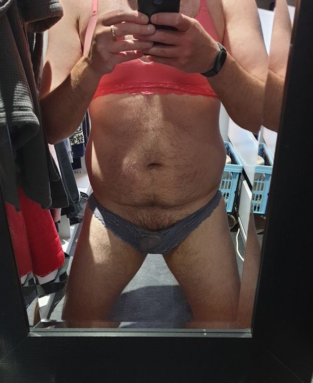 wives bra and panties for ma$ter