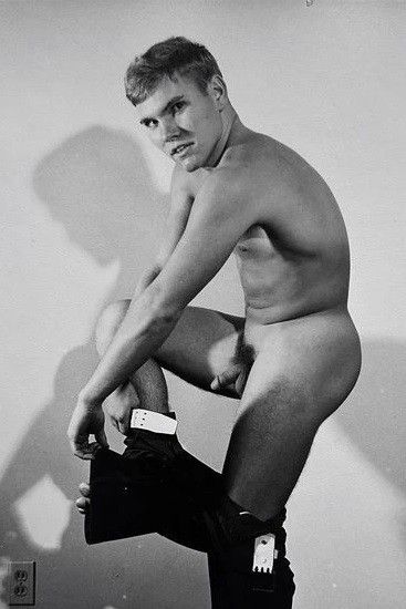Vintage male undressing