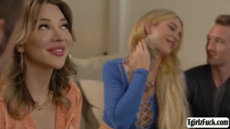 Busty beautiful shemale Gracie Jane epick cock sucking and anal sex