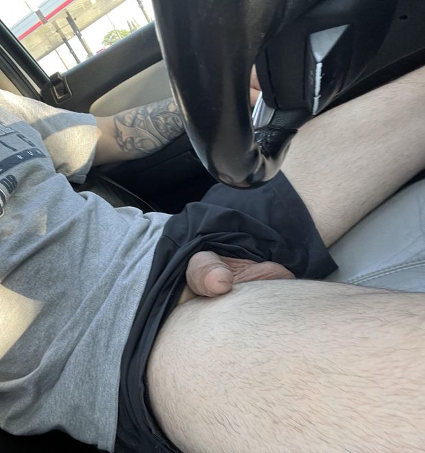 Upshorts in a car