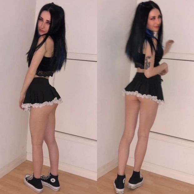 Short skirt Sexy ass tiny teen