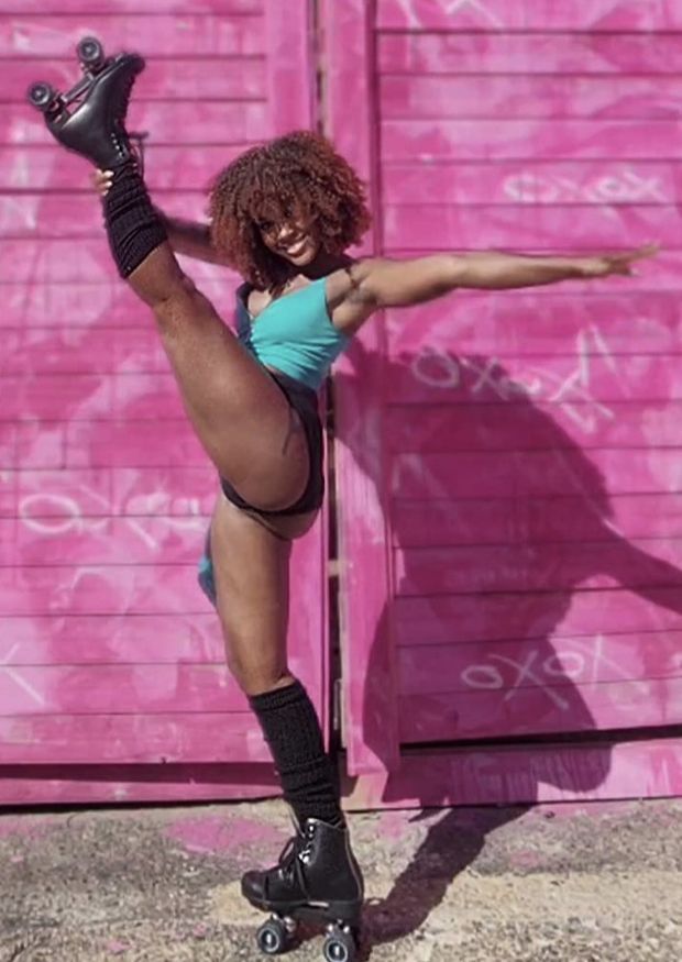 Black rollergirl