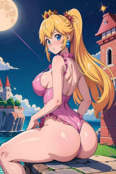 ”It’s a nice castle right Mario I love the view here” AI