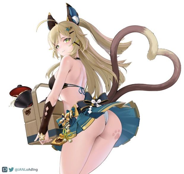 Kiara’s Cute Booty Genshin Impact