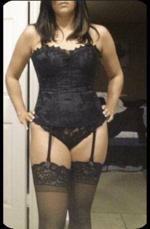 sexy wife showing her new lingerie