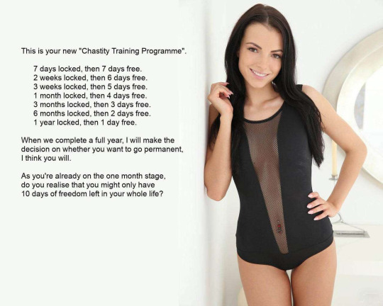 chastity training programme