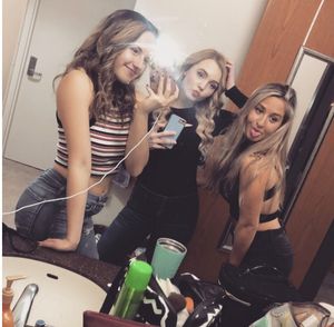 Teens all dressed up