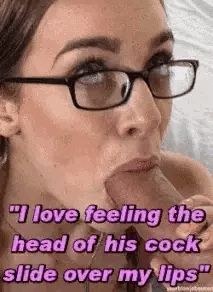 She doesn't just suck the cock. She worships it.