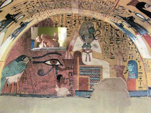 entrée chambre pharaon de lotus man