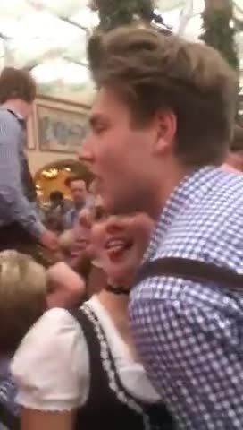 Pussy grab during Oktoberfest