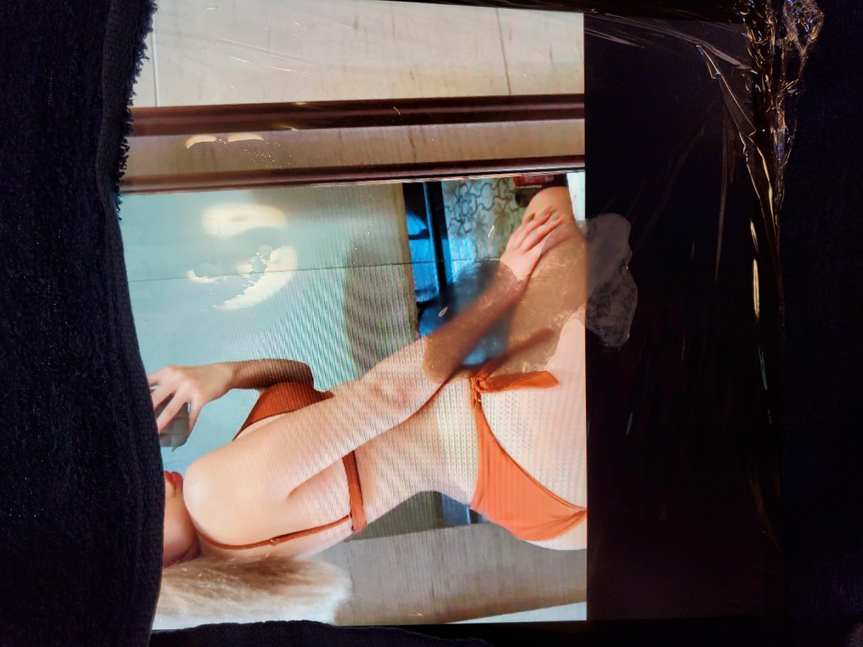 Huge load on her hot body