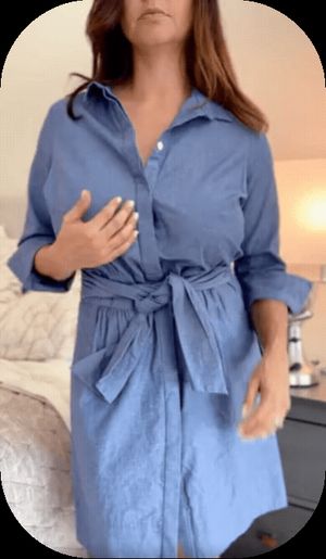 wife shows what's under her dress