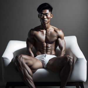 AI asian man sexy