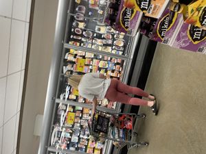 Fat ass in grocery store