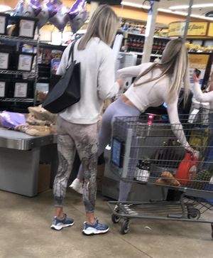 Working the mommy daughter yoga pants