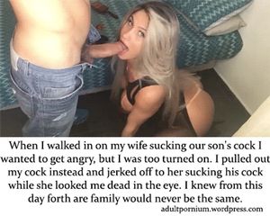 caught my wife blowing my son