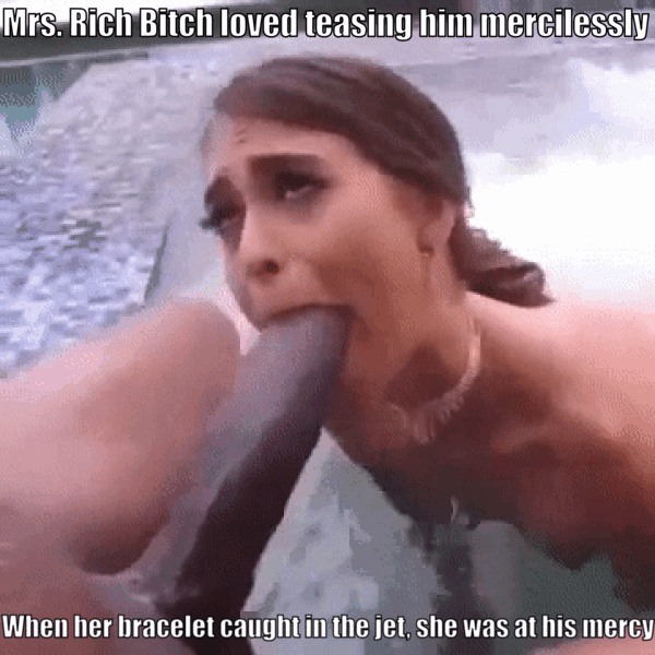 The only "help" she'd be calling for was help swallowing all of his cum