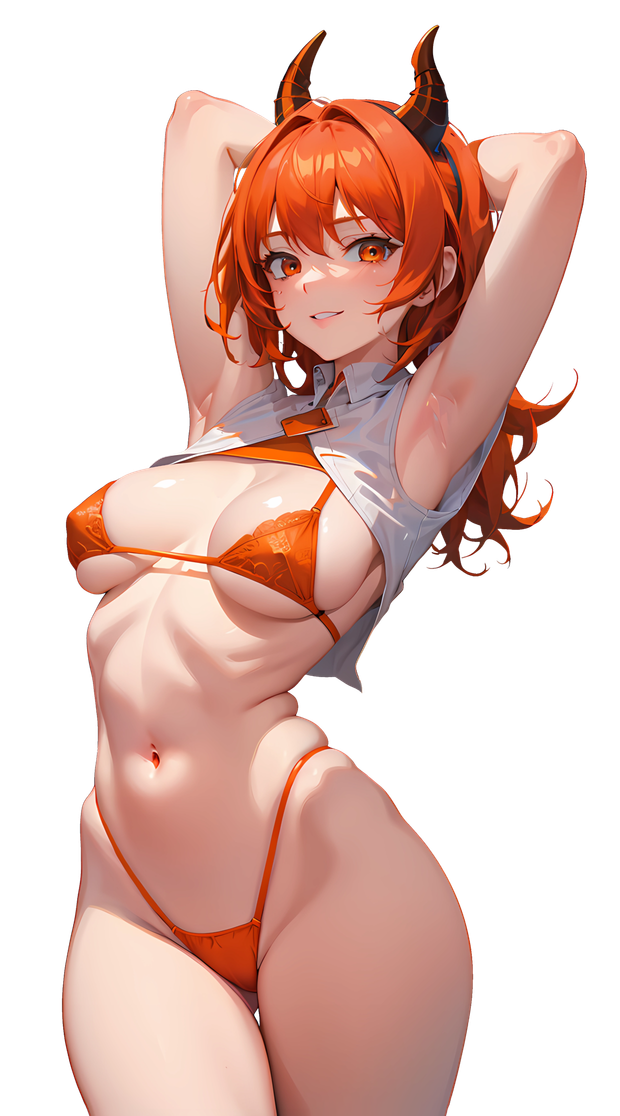 Hot anime female with horns
