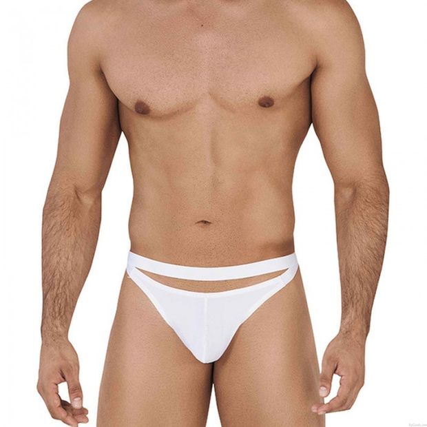 String creux en soie de glace Sexy U pochette convexe respirant GAY string G-String slips Lingerie caleçons sous-vêtements Culotte