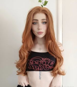 Beautiful redhead teen