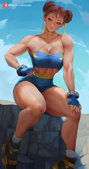 Chun-Li (Street Fighter) by Araneesama