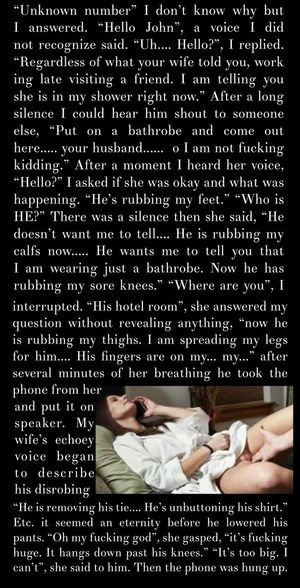 Your wife was working late and an unknown number called