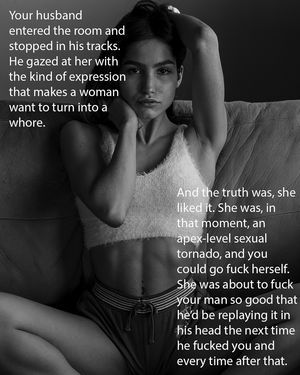 She was waiting for him in the hotel room. It was time