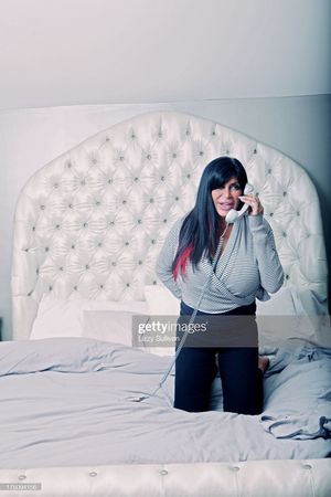 On her personal phone.