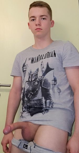 twink, blond, cock, penis, erection