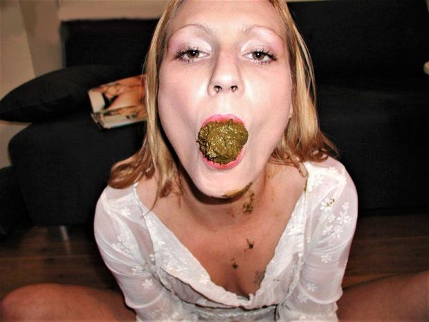 Oh yea that's it baby!  Eat Daddy's shit!  I'm going to fuck you and cream in your wet pussy!