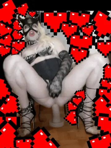 Cuckold sissy shows wife how stretchy his faggot ass has become