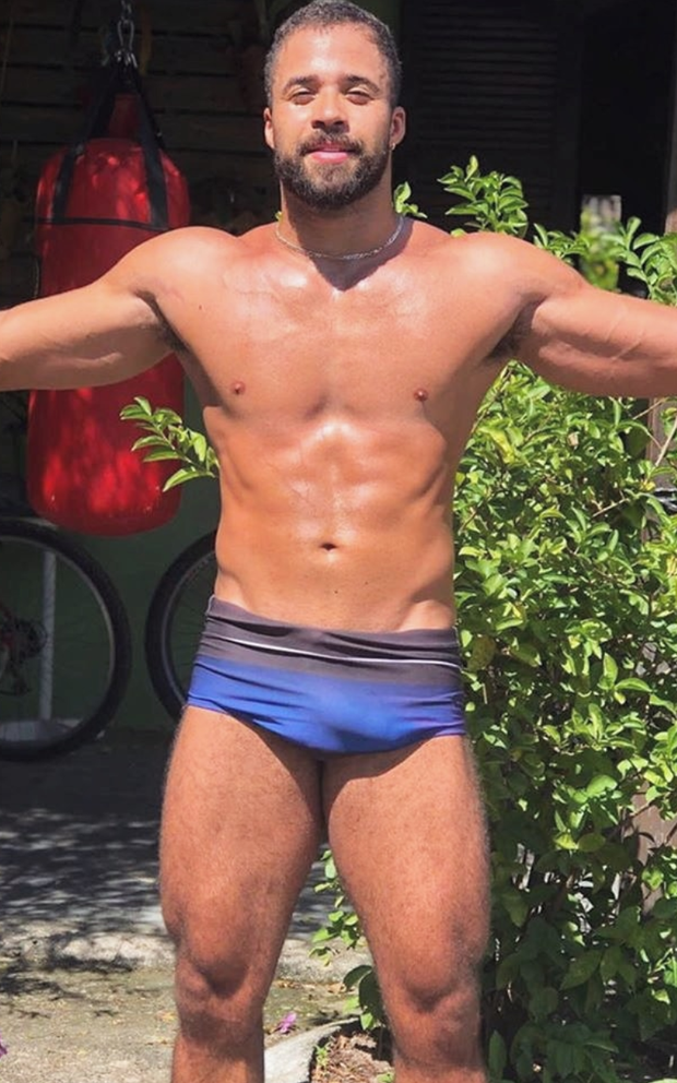 Blue Speedo Bulge