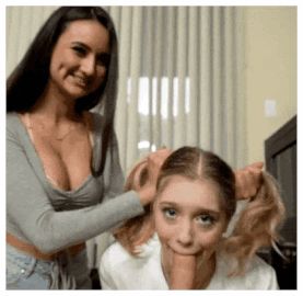 mom teaches her daughter the right way to suck cock