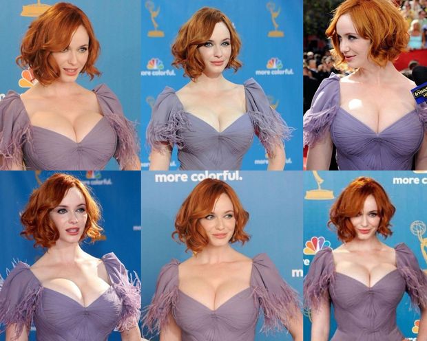 Christina Hendricks at the 2010 Emmy Awards