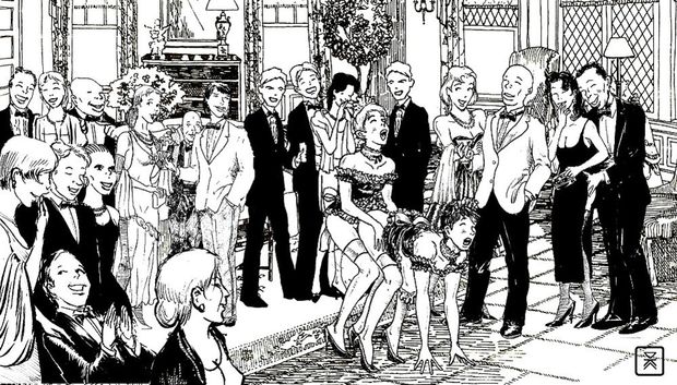 His birthday party In the early going. Jean Herve Vane