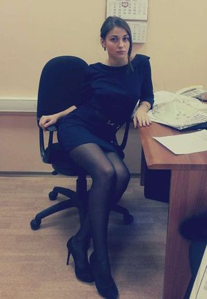 Beautiful Russian secretary