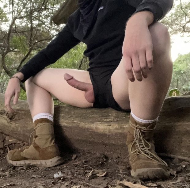 make each other cum in the woods