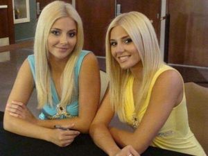 Hot blonde twins.