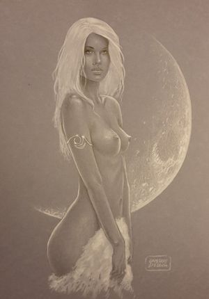 Moonlit Beauty by Giuseppe De Luca